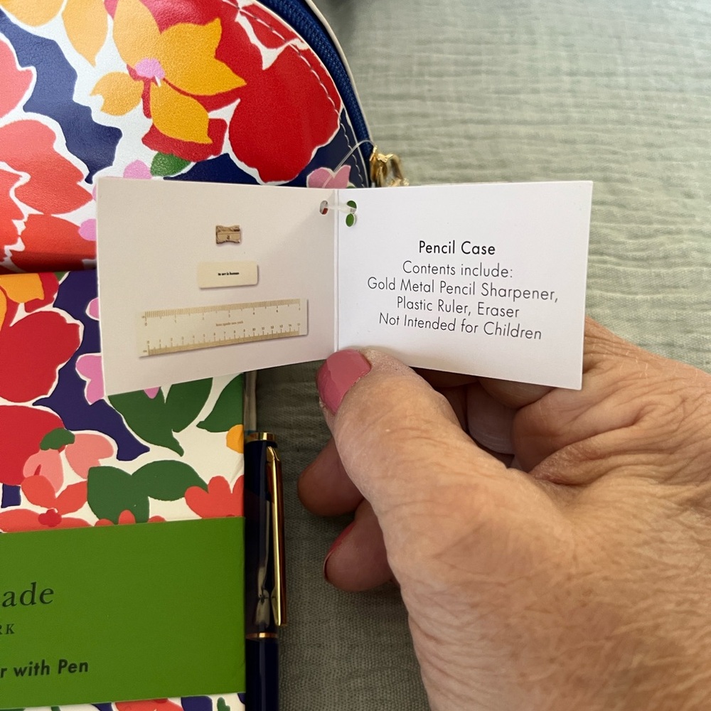Kate Spade Multicolor Floral Note Pad and Pencil Case Set - Picture 4 of 4